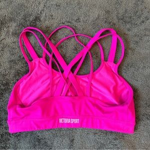Victoria Sport Pink Strappy Sports Bra XL
